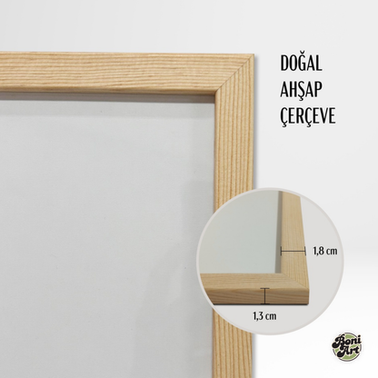 Seçtiğiniz Futbolcu Model 1 Tekli Ahşap Sporcu Tablo